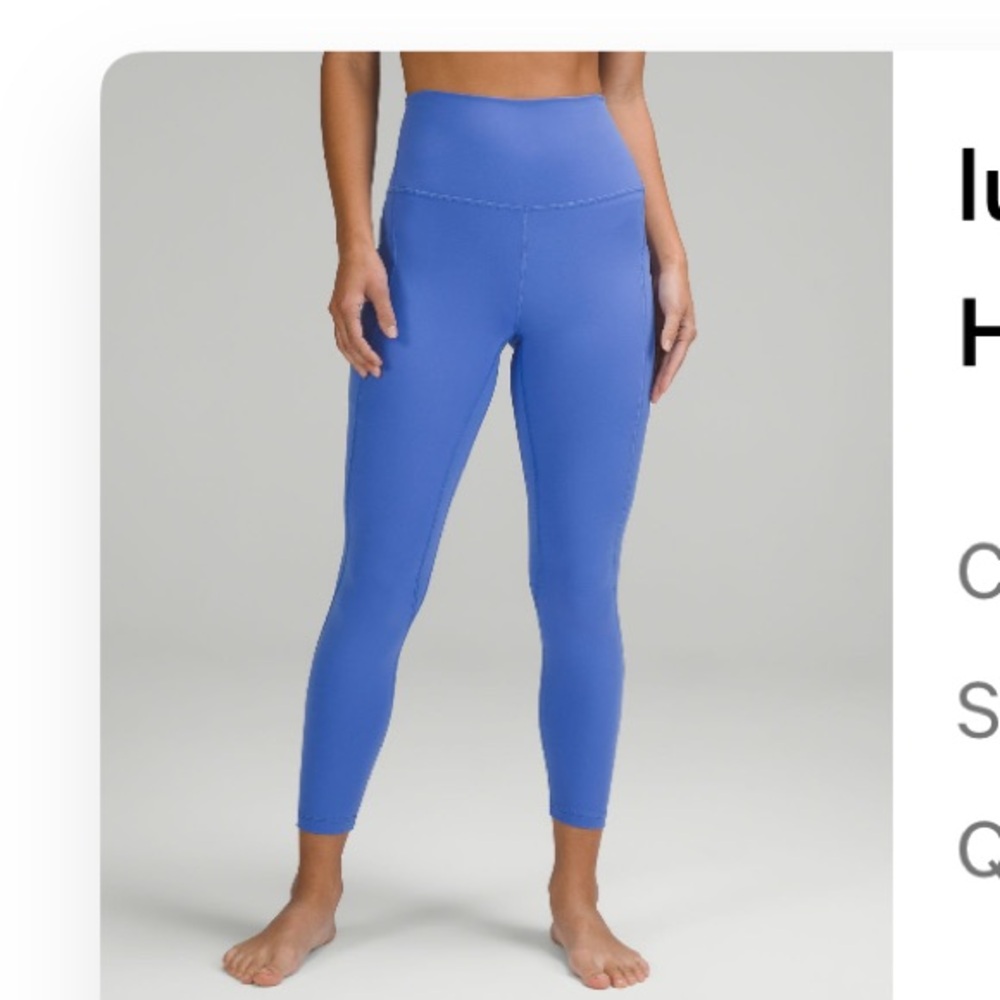 lululemon align high rise pant with pockets 25”